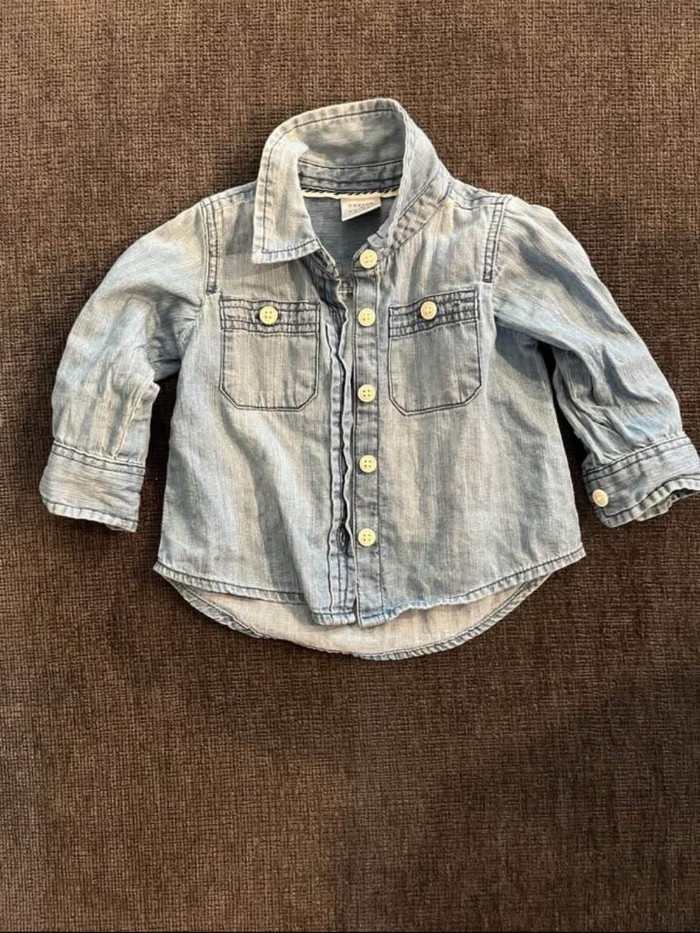 Kids Light Blue Button-Down Shirt